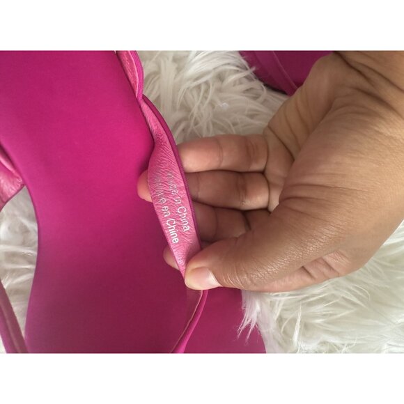 Jeffrey Campbell Women's Mercantile Pink Fuchsia Heels Gold Hardware Size‎ 6.5 - Picture 5 of 5